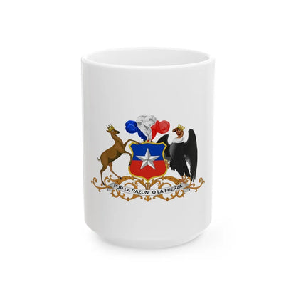 Coat of arms of Chile 3 - White Coffee Mug-15oz-Go Mug Yourself