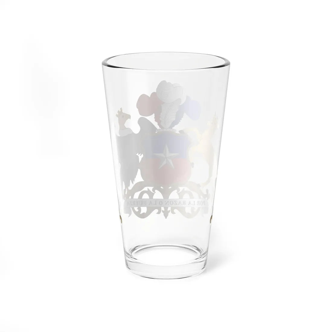 Coat of arms of Chile 3D (Chile) (Coat of Arms) Pint Glass 16oz - Go Mug Yourself