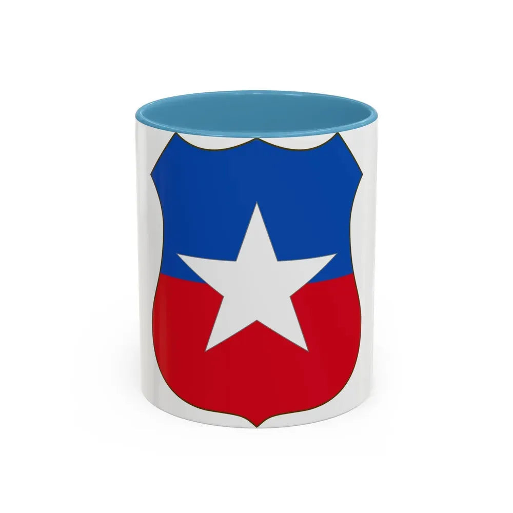 Coat of arms of Chile 4 - Accent Coffee Mug 11oz Light Blue - Go Mug Yourself