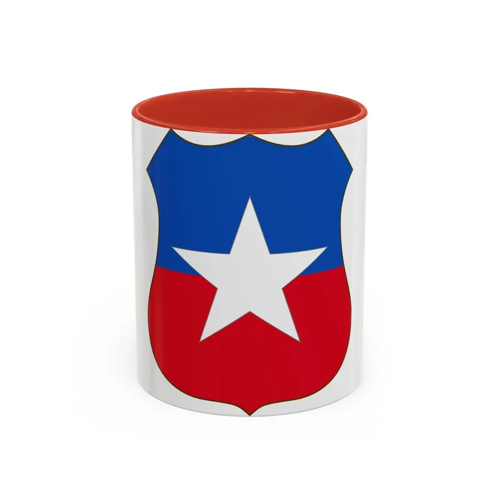 Coat of arms of Chile 4 - Accent Coffee Mug 11oz Red - Go Mug Yourself