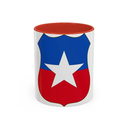 Coat of arms of Chile 4 - Accent Coffee Mug 11oz Red - Go Mug Yourself