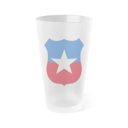 Coat of arms of Chile 4 - Frosted Pint Glass 16oz Default Title - Go Mug Yourself