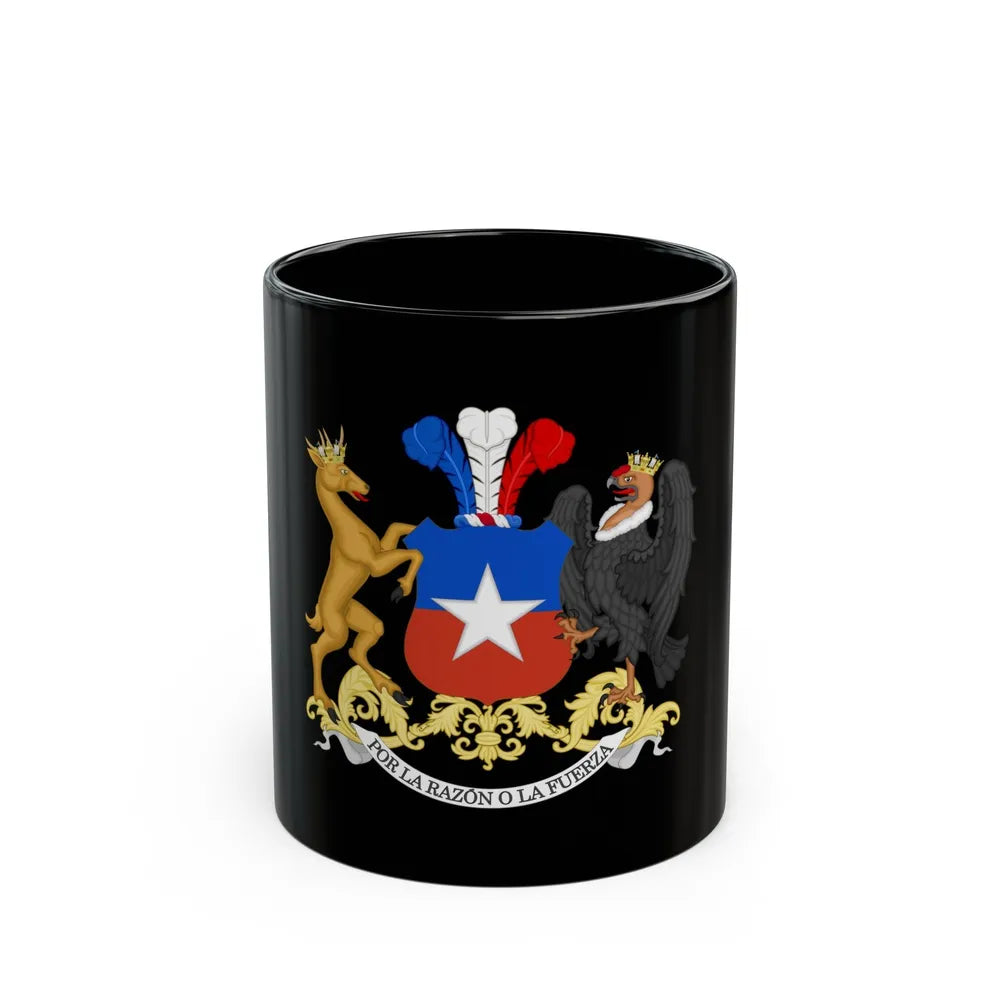 Coat of Arms of Chile - Black Coffee Mug-11oz-Go Mug Yourself