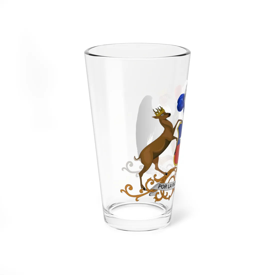 Coat of arms of Chile official model (Chile) (Coat of Arms) Pint Glass 16oz - Go Mug Yourself