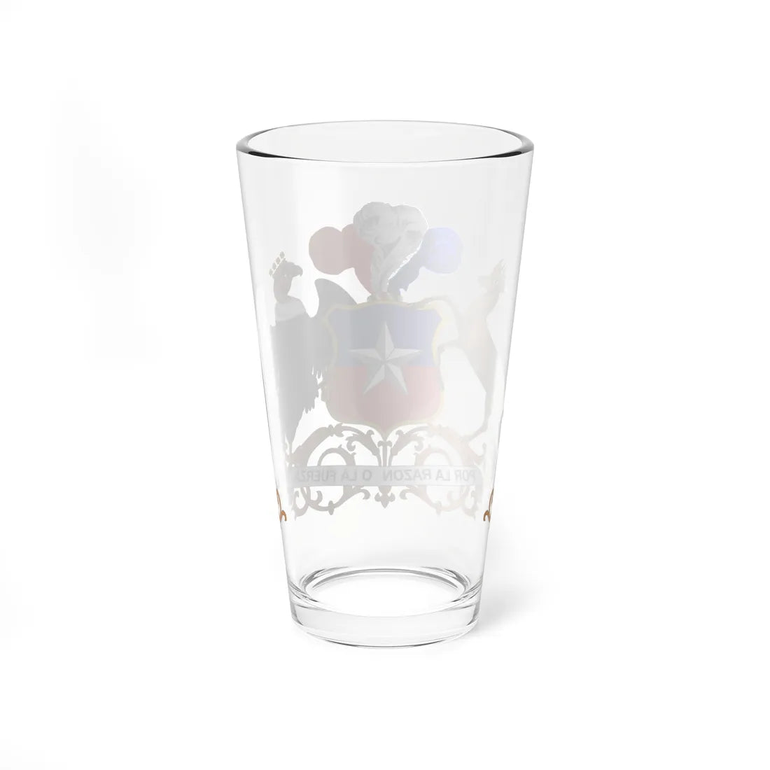 Coat of arms of Chile official model (Chile) (Coat of Arms) Pint Glass 16oz - Go Mug Yourself