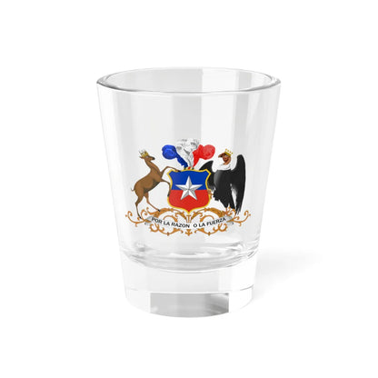 Coat of arms of Chile official model (Chile) (Coat of Arms) Shot Glass 1.5oz 1.5oz - Go Mug Yourself