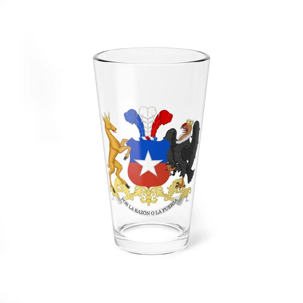 Coat of Arms of Chile - Pint Glass 16oz-16oz-Go Mug Yourself