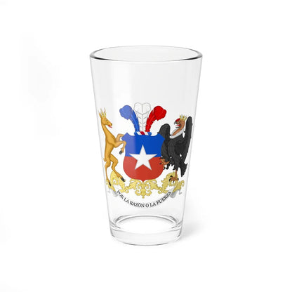 Coat of Arms of Chile - Pint Glass 16oz-16oz-Go Mug Yourself