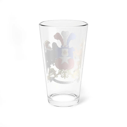Coat of Arms of Chile Sacred Heart of Jesus and Immaculate Heart of Mary (Chile) (Coat of Arms) Pint Glass 16oz - Go Mug Yourself