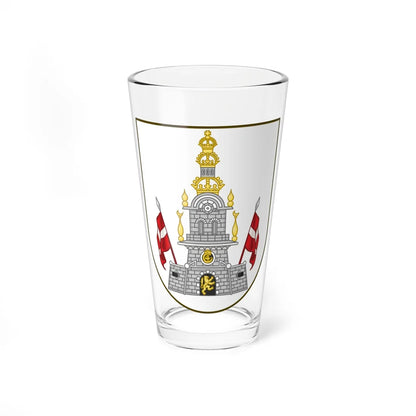 Coat of arms of Christianshavn (Denmark) (Coat of Arms) Pint Glass 16oz 16oz - Go Mug Yourself