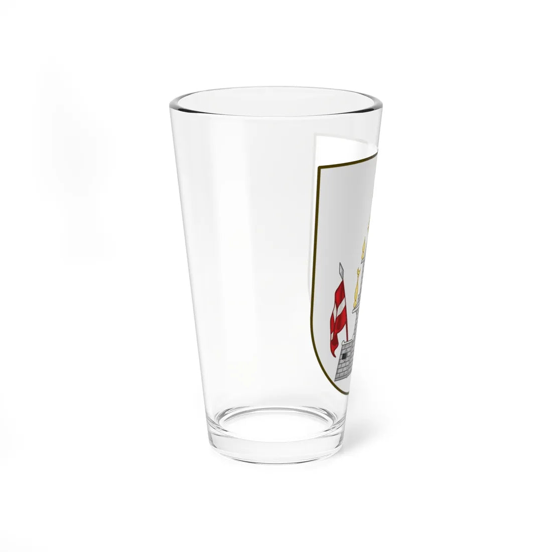 Coat of arms of Christianshavn (Denmark) (Coat of Arms) Pint Glass 16oz - Go Mug Yourself