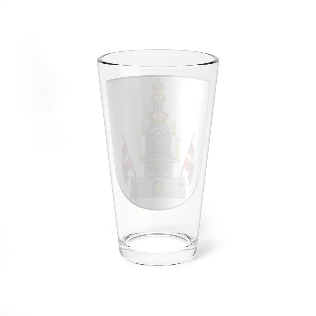 Coat of arms of Christianshavn (Denmark) (Coat of Arms) Pint Glass 16oz - Go Mug Yourself