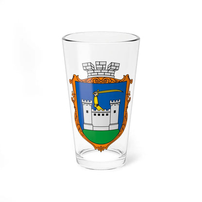 Coat of Arms of Chudniv (Ukraine) (Coat of Arms) Pint Glass 16oz 16oz - Go Mug Yourself