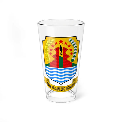 Coat of arms of Cirebon Regency (Indonesia) (Coat of Arms) Pint Glass 16oz 16oz - Go Mug Yourself