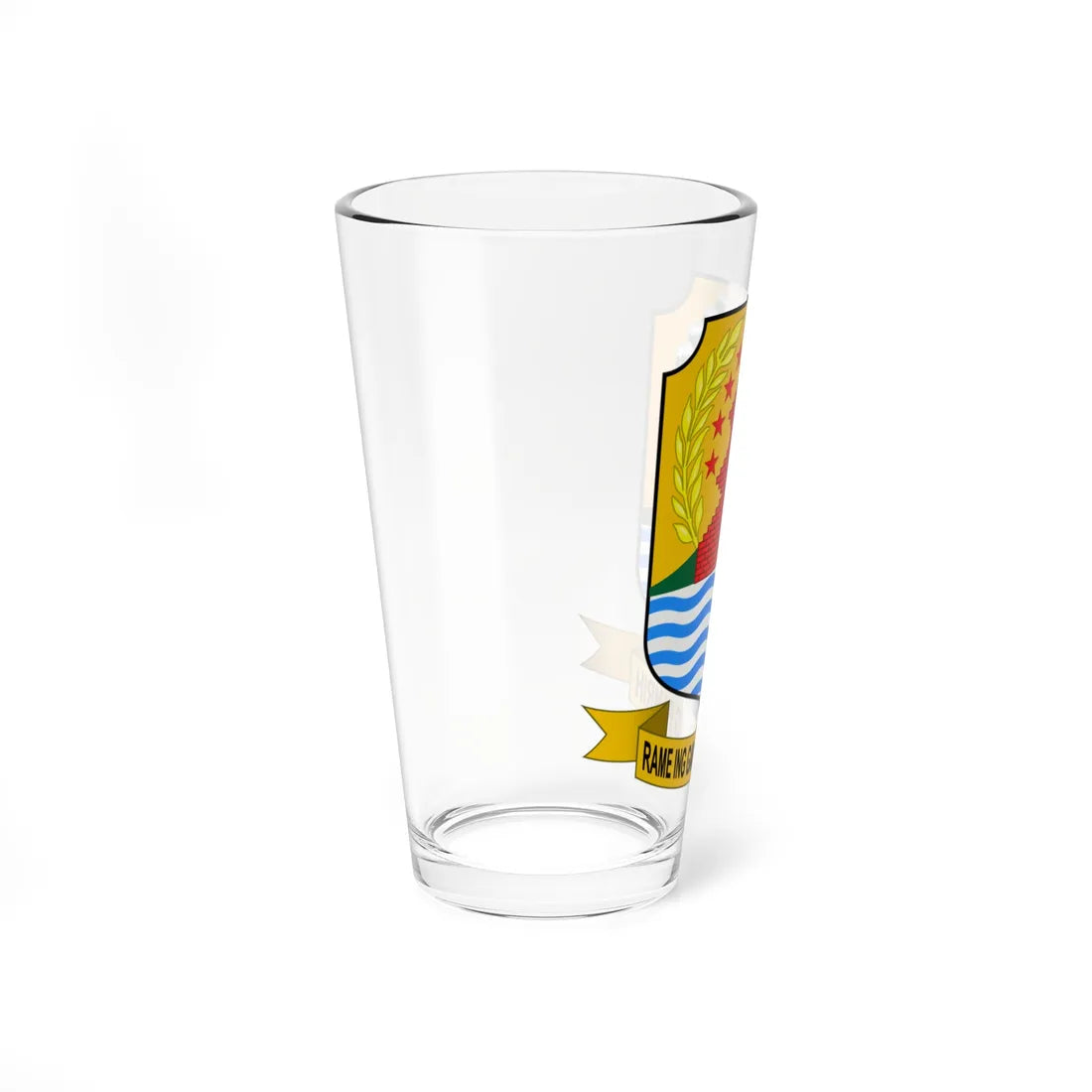 Coat of arms of Cirebon Regency (Indonesia) (Coat of Arms) Pint Glass 16oz - Go Mug Yourself