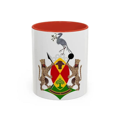 Coat of arms of Ciskei - Accent Coffee Mug 11oz Red - Go Mug Yourself