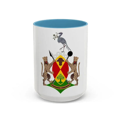 Coat of arms of Ciskei - Accent Coffee Mug 15oz Light Blue - Go Mug Yourself