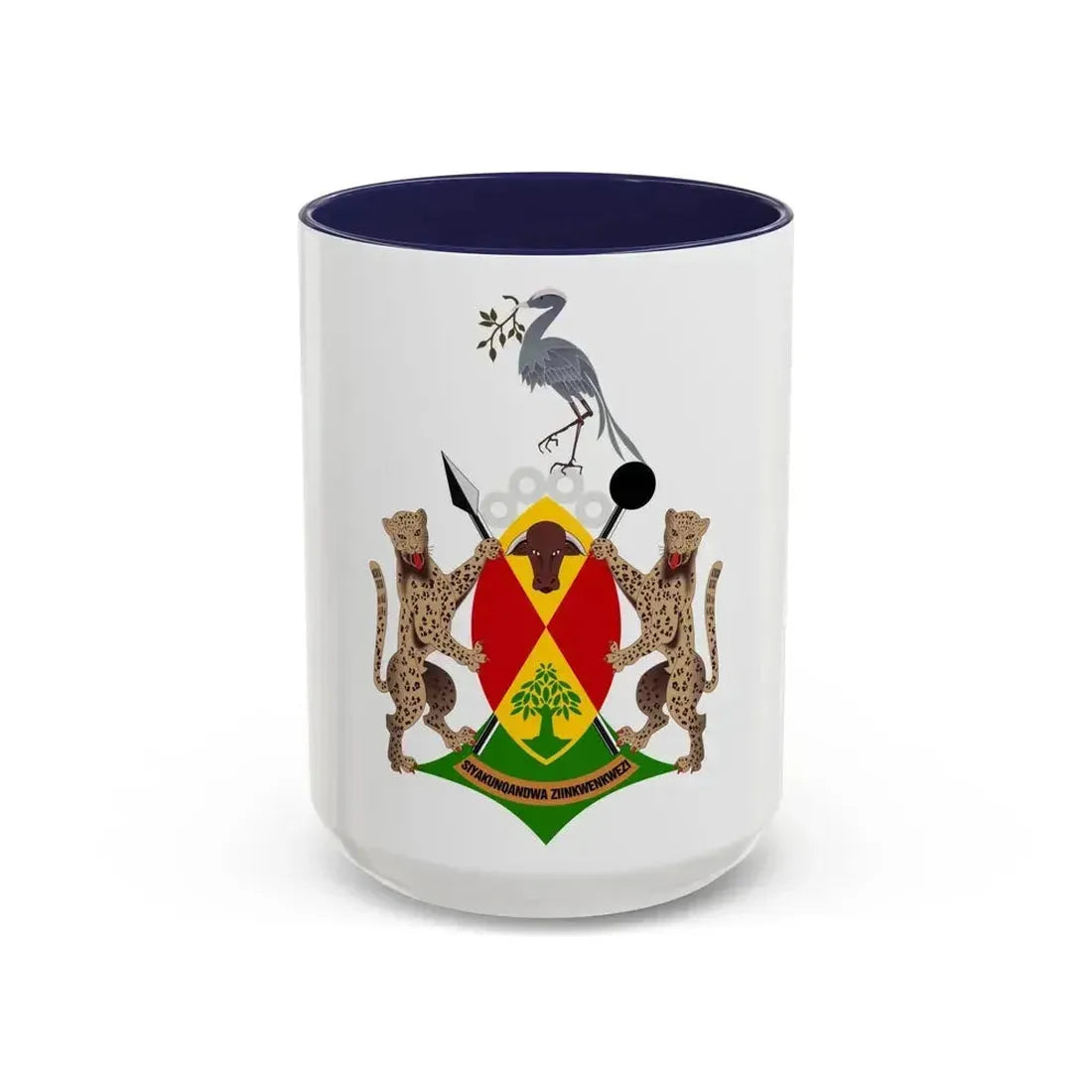 Coat of arms of Ciskei - Accent Coffee Mug 15oz Navy - Go Mug Yourself