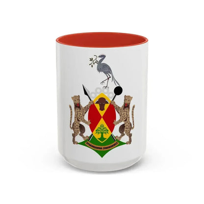 Coat of arms of Ciskei - Accent Coffee Mug 15oz Red - Go Mug Yourself