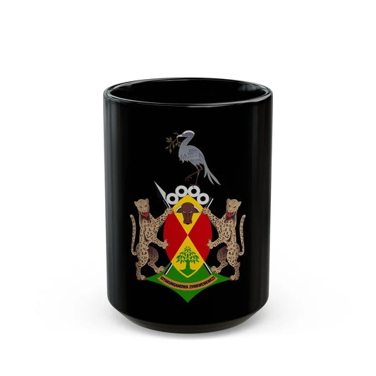 Coat of arms of Ciskei - Black Coffee Mug-15oz-Go Mug Yourself