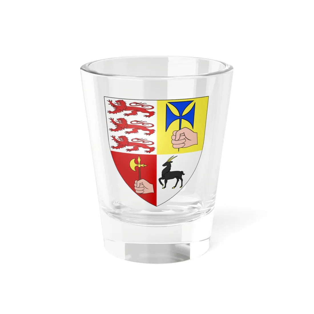 Coat of arms of Clan McGrath (Ireland) (Coat of Arms) Shot Glass 1.5oz 1.5oz - Go Mug Yourself