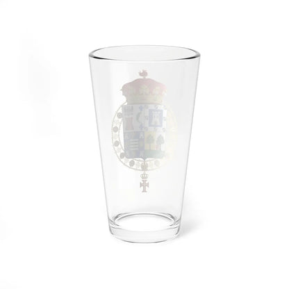 Coat of Arms of Claudio López 2nd Marquess of Comillas Supreme Order of Christ (Spain) (Coat of Arms) Pint Glass 16oz - Go Mug Yourself