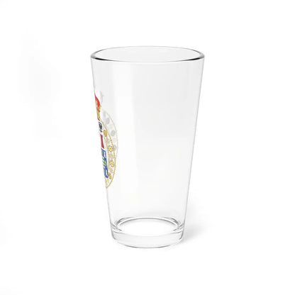 Coat of Arms of Claudio López 2nd Marquess of Comillas Supreme Order of Christ (Spain) (Coat of Arms) Pint Glass 16oz - Go Mug Yourself
