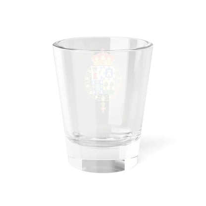 Coat of Arms of Claudio López 2nd Marquess of Comillas Supreme Order of Christ (Spain) (Coat of Arms) Shot Glass 1.5oz - Go Mug Yourself