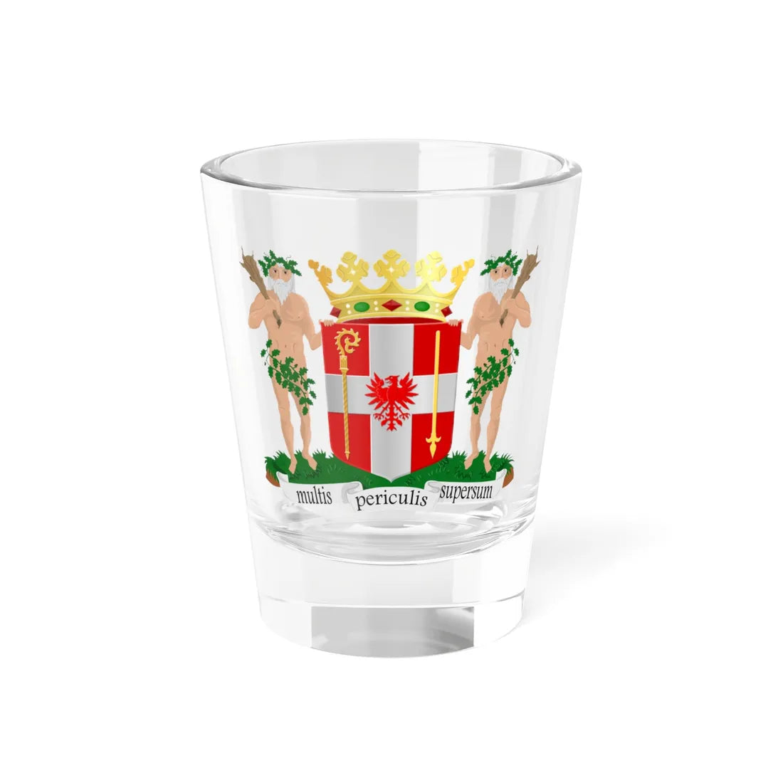 Coat of arms of Coevorden (Netherlands) (Coat of Arms) Shot Glass 1.5oz 1.5oz - Go Mug Yourself