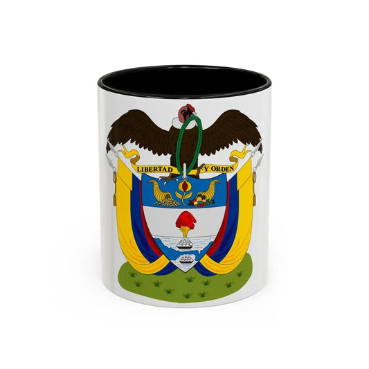 Coat of arms of Colombia (1890) - Accent Coffee Mug 11oz Black - Go Mug Yourself