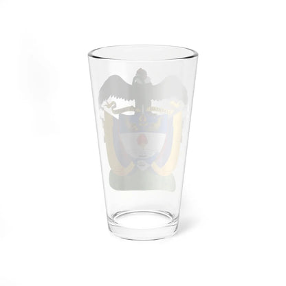Coat of arms of Colombia 1890 (Colombia) (Coat of Arms) Pint Glass 16oz - Go Mug Yourself