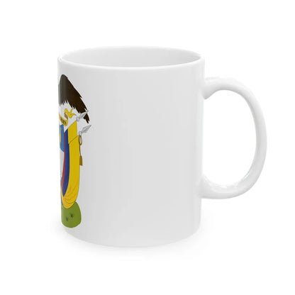 Coat of arms of Colombia (1890) - White Coffee Mug-Go Mug Yourself