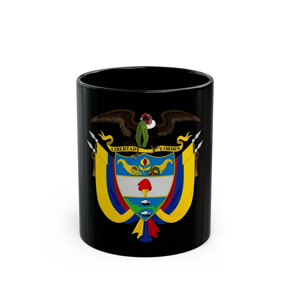 Coat of arms of Colombia 2 - Black Coffee Mug-11oz-Go Mug Yourself