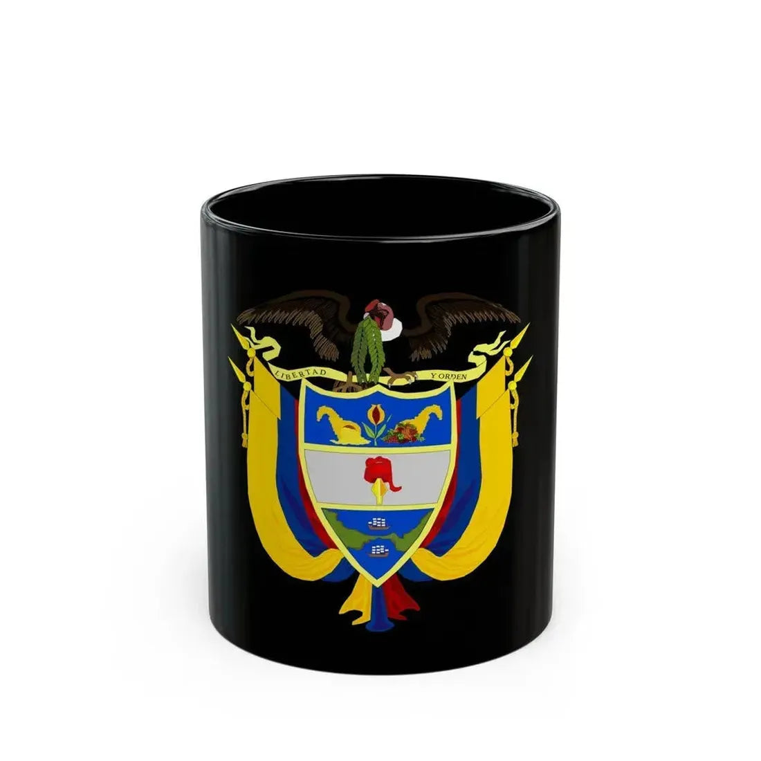 Coat of arms of Colombia 3 - Black Coffee Mug 11oz - Go Mug Yourself