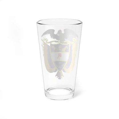 Coat of arms of Colombia 3 (Colombia) (Coat of Arms) Pint Glass 16oz - Go Mug Yourself