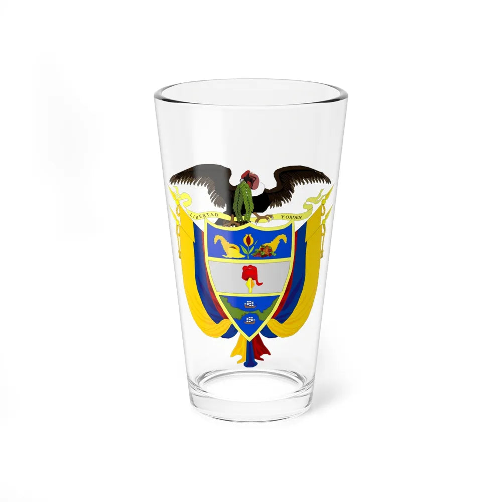 Coat of arms of Colombia 3 - Pint Glass 16oz-16oz-Go Mug Yourself