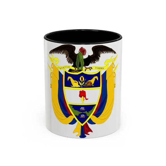 Coat of arms of Colombia 4 - Accent Coffee Mug 11oz Black - Go Mug Yourself