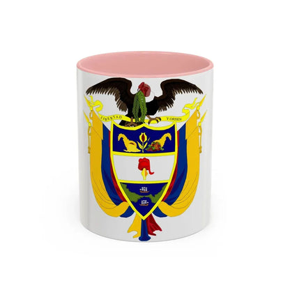 Coat of arms of Colombia 4 - Accent Coffee Mug 11oz Pink - Go Mug Yourself