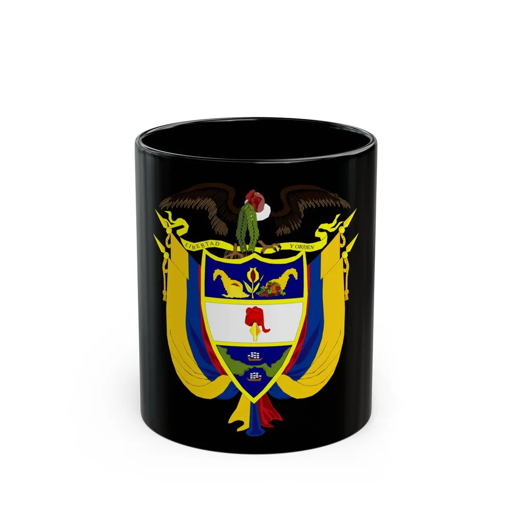 Coat of arms of Colombia 4 - Black Coffee Mug-11oz-Go Mug Yourself