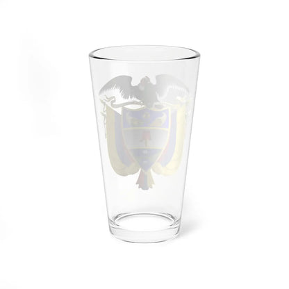 Coat of arms of Colombia 4 (Colombia) (Coat of Arms) Pint Glass 16oz - Go Mug Yourself