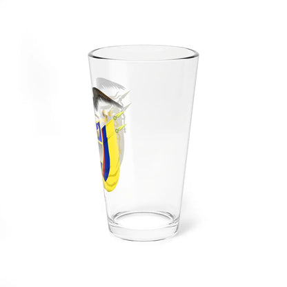 Coat of arms of Colombia 4 (Colombia) (Coat of Arms) Pint Glass 16oz - Go Mug Yourself