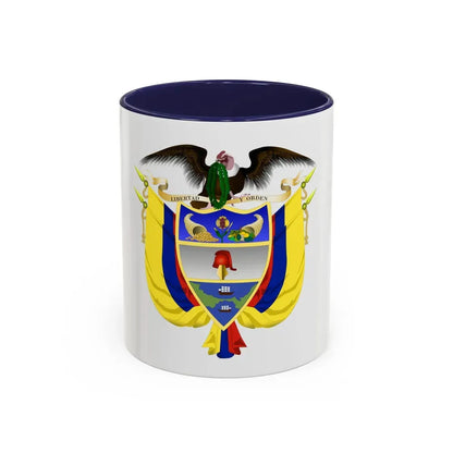 Coat of arms of Colombia 5 - Accent Coffee Mug 11oz Navy - Go Mug Yourself