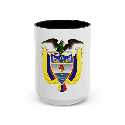 Coat of arms of Colombia 5 - Accent Coffee Mug 15oz Black - Go Mug Yourself