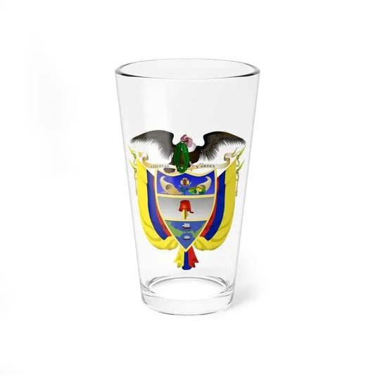 Coat of arms of Colombia 5 - Pint Glass 16oz 16oz - Go Mug Yourself
