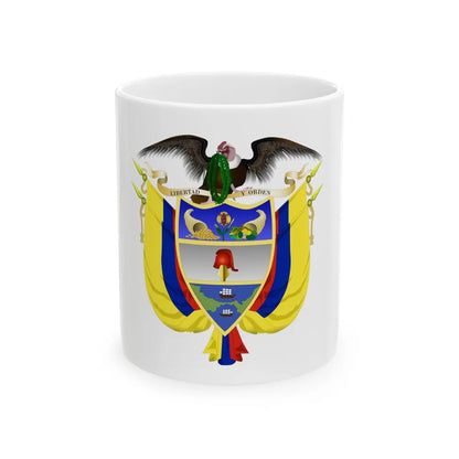 Coat of arms of Colombia 5 - White Coffee Mug-11oz-Go Mug Yourself