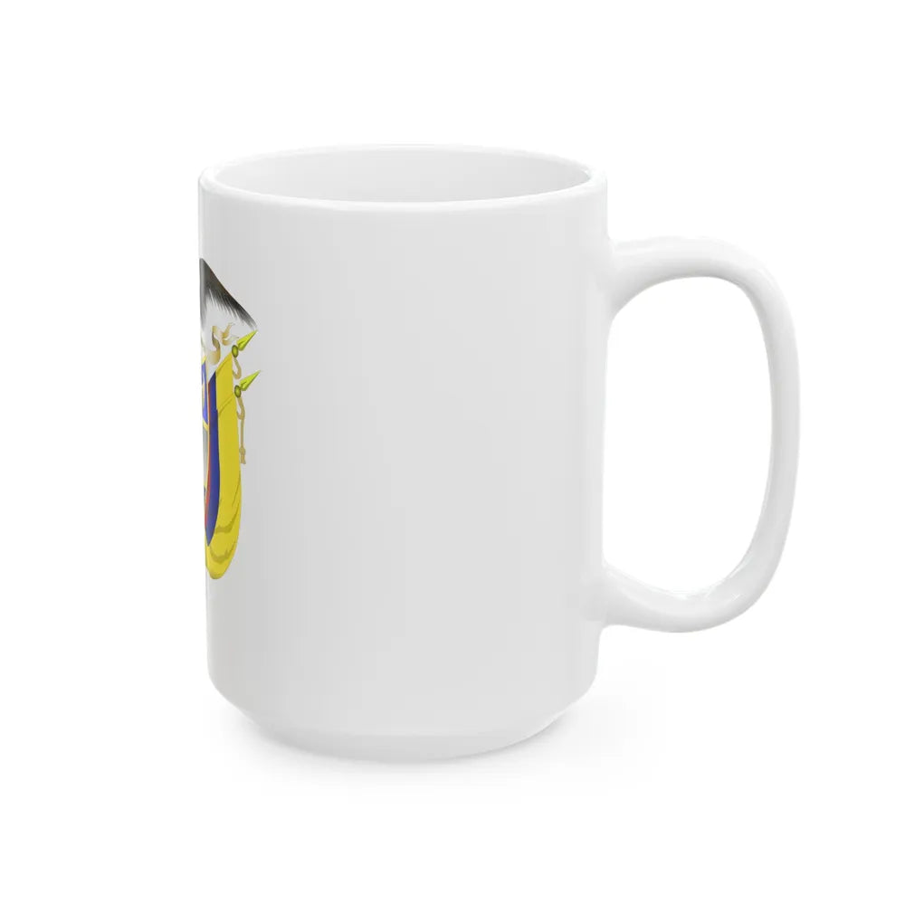 Coat of arms of Colombia 5 - White Coffee Mug-Go Mug Yourself