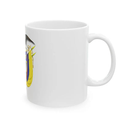 Coat of arms of Colombia 5 - White Coffee Mug-Go Mug Yourself