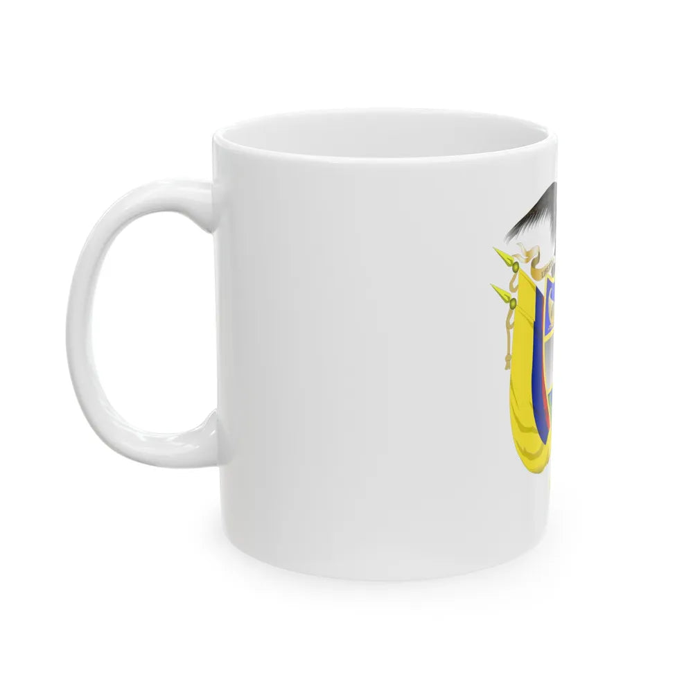 Coat of arms of Colombia 5 - White Coffee Mug-Go Mug Yourself