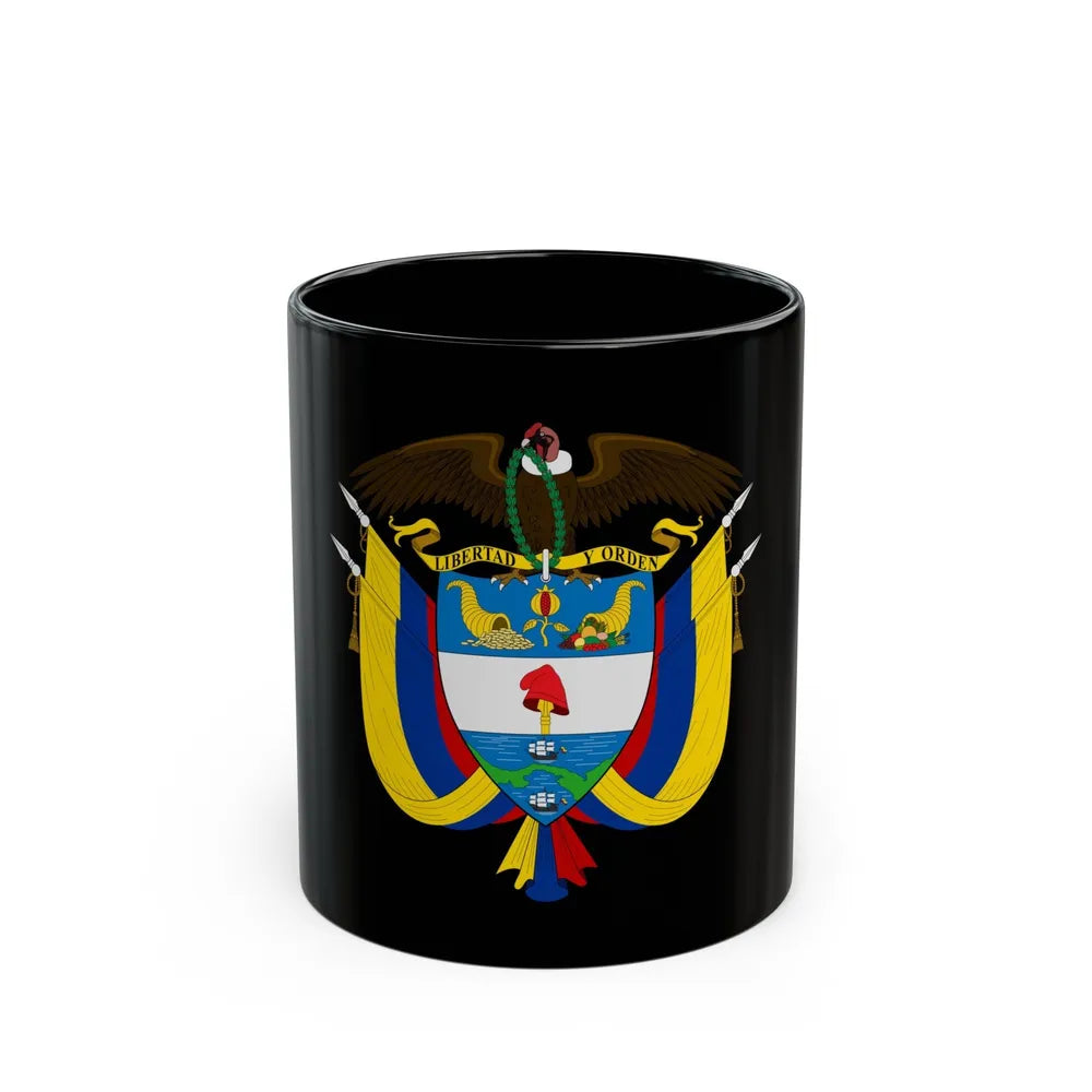 Coat of arms of Colombia - Black Coffee Mug-11oz-Go Mug Yourself