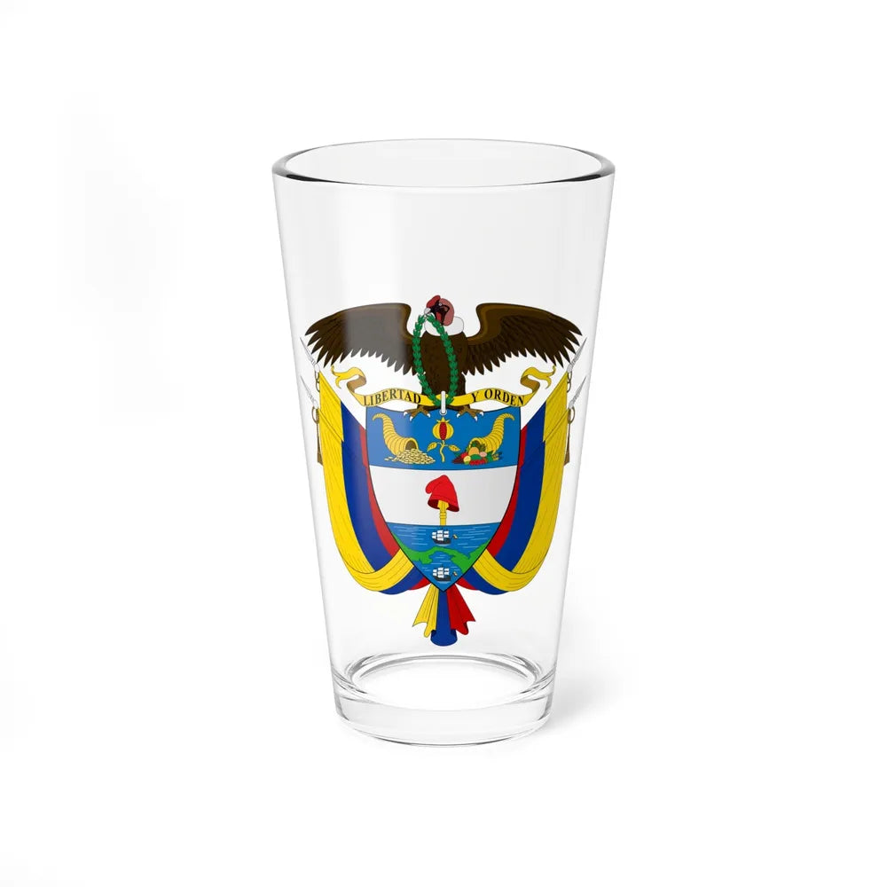 Coat of arms of Colombia - Pint Glass 16oz-16oz-Go Mug Yourself